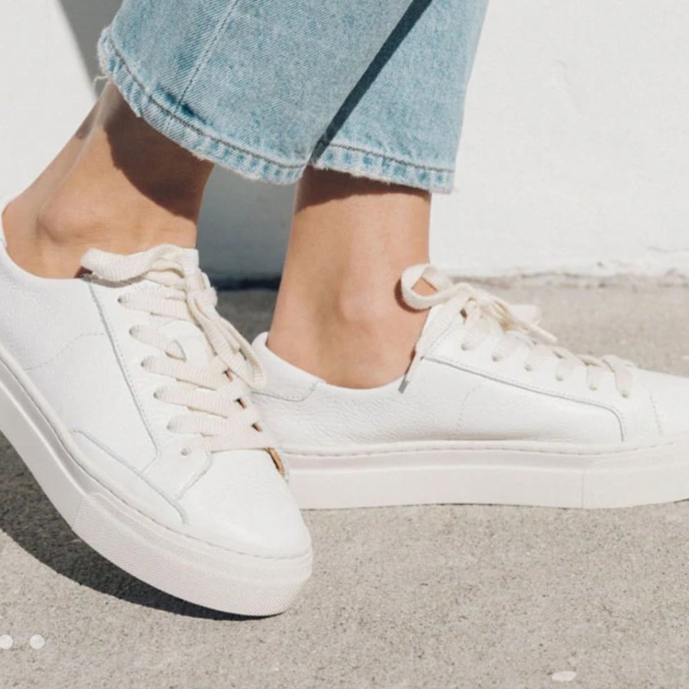 Soludos Ibiza Platform Sneaker 6.5 white